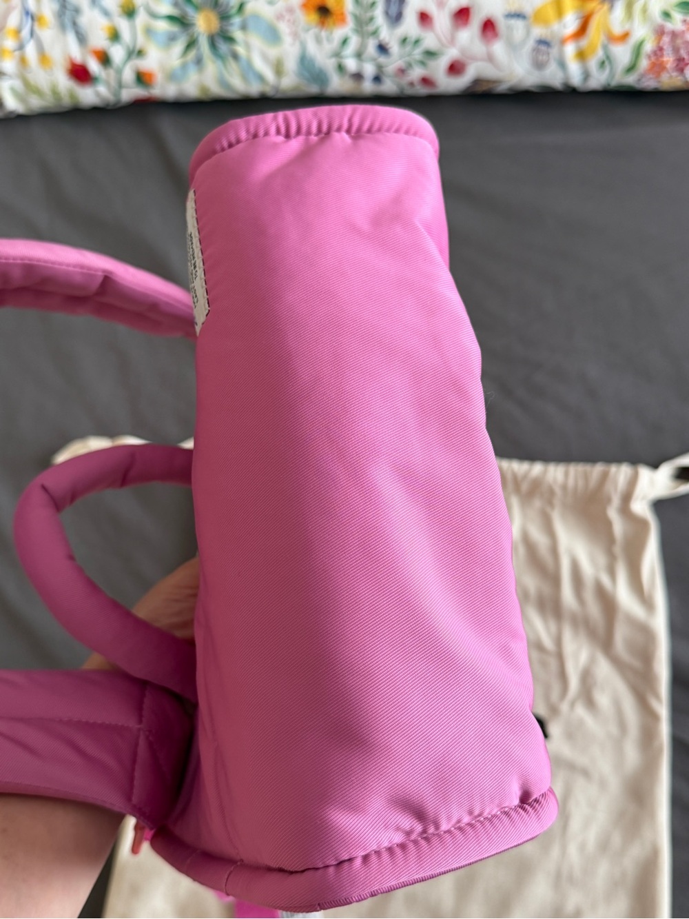 Coach Coachtopia Mini Puffy Tote in Bright Magenta - Picture 6 of 8